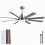 Ventilateur de plafond de 72 pouces (183 cm) à intensité variable (3 couleurs de température de couleur), 8 pales, télécommande et moteur CC réversible silencieux, idéal pour chambre, maison de campagne ou terrasse.-1143206779