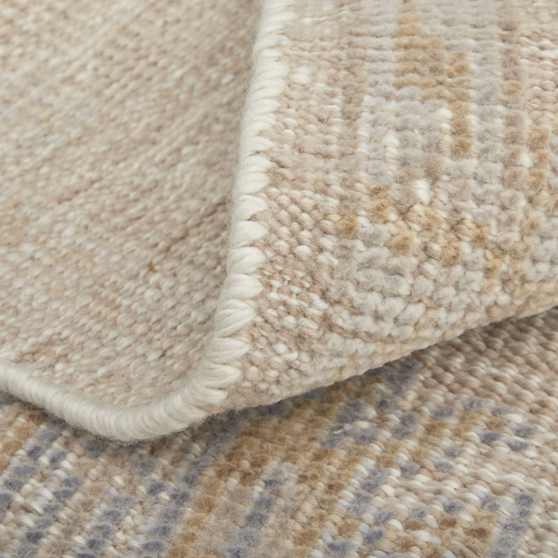 Wendover Transitional Oriental, Beige/Gray Area Rug, Rectangle 8' x 10'
