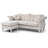Hollywood Velvet L-Shaped Sectional Reversible-50945407