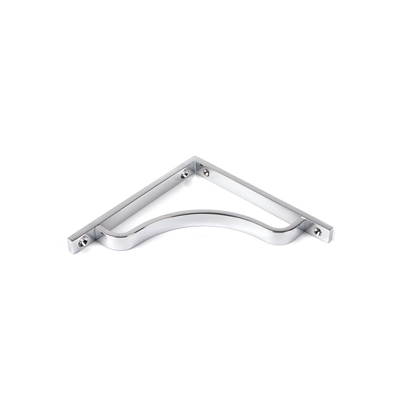Abingdon Shelf Bracket, Polished Chrome, 15cm H x 5.9cm W x 1.5cm D