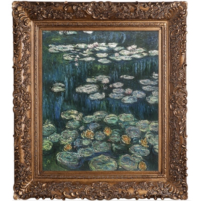 Luxury Line " Water Lilies (Luxury Line) " by Claude Monet Painting Print