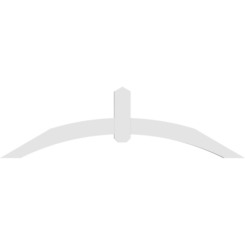 Support pour pignon en PVC Archdale, H 17,5 po x l 60 po (pas 7/12), P 2 po x F 4 po