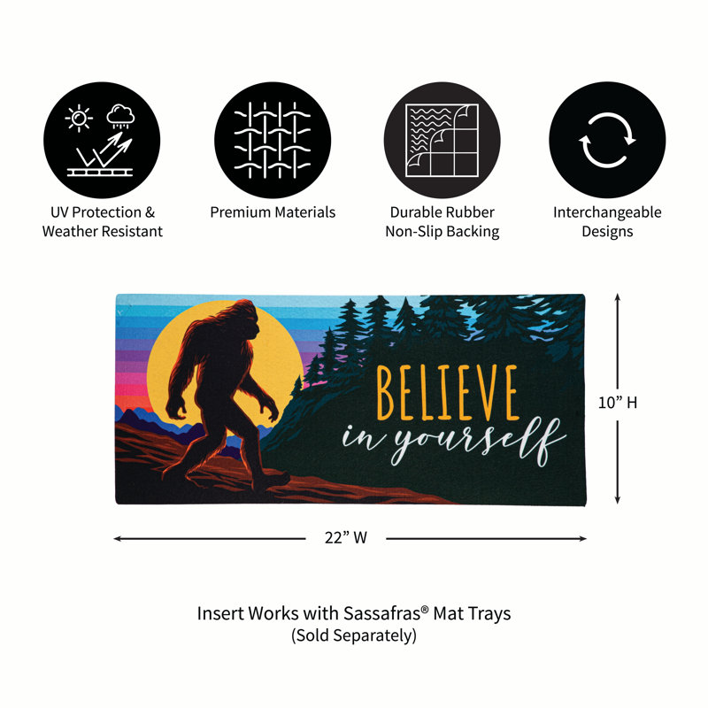 Big Foot Believe In Yourself Sassafras Switch Mat