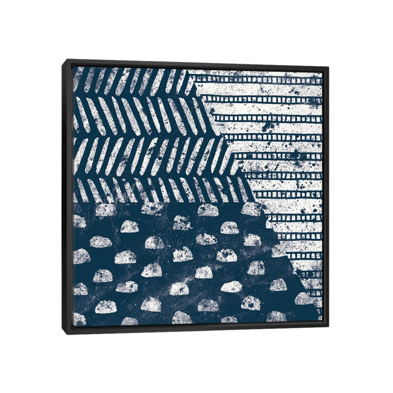 «Mark Fabrication de tuiles I», impression sur toile, H 18 po x l 18 po x P 1,5 po, Toile avec cadre noir, Pas de tapis