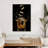 Whiskey Ice Splash Canvas Print-988333189