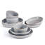 Mikasa Huxley 9 Piece Dinnerware Bowl Set, Service For 3, Grey-89015845