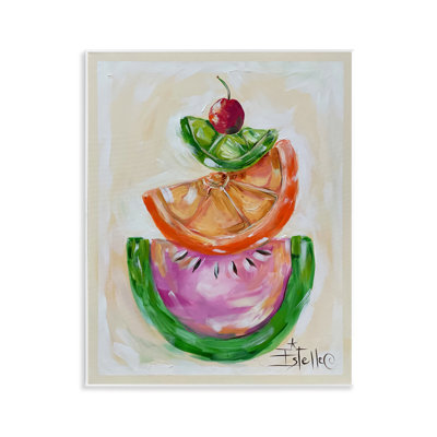  «Stacked Fruit Slices» par Estelle Grengs