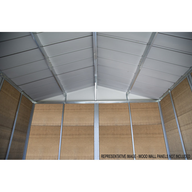 Ironwood 10' x 12' Gray Steel Hybrid Shed Kit