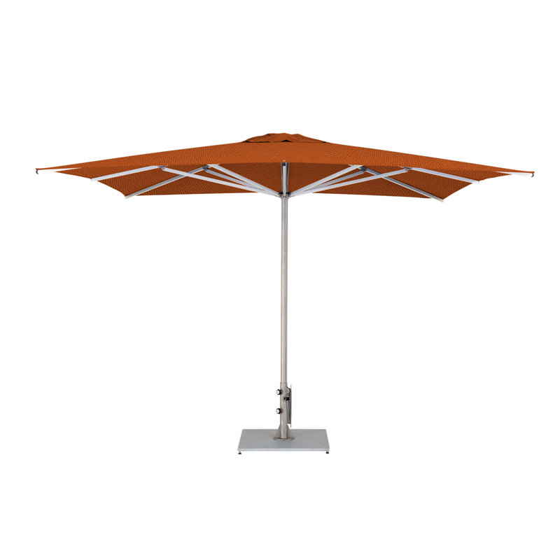 Storm 10' Square Umbrella, Double Stack Metal Plate, Mineral Blue