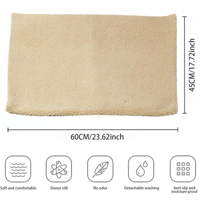 Emiry Faux Fur Pet Bed, Khaki