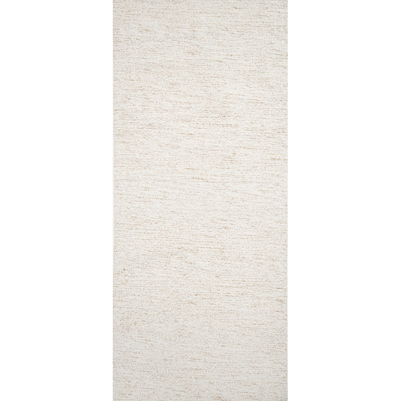 Textures Flatweave Wool Area Rug in Ivory, Runner 3' x 6'