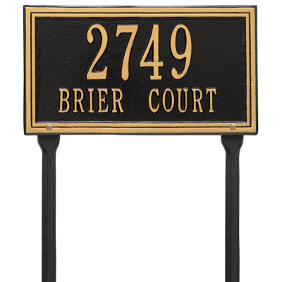 Plaque d'adresse sur 2 lignes Double Line