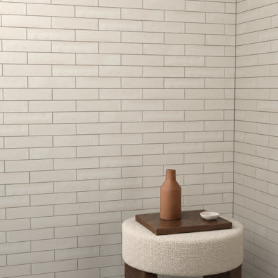 Carreau de sol et de mur en porcelaine 2,5 x 10 Terra Dune Matte Subway