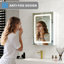 LED Bathroom Mirror Cabinet with Charging, Bathroom Storage Cupboard with Adjustable Shelves-128634864-128634870