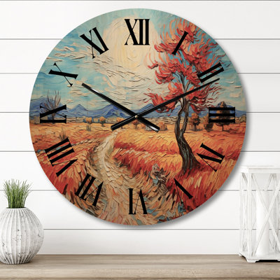Horloge murale Vangogh Autumn Path III - Vangogh