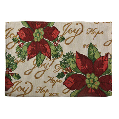 Pruden Polyester Floral Rectangle Placemat