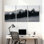 Winter forest Winter Forest Snowfall Mountain Landscape, ensemble de 3 reproductions d'art sur toile