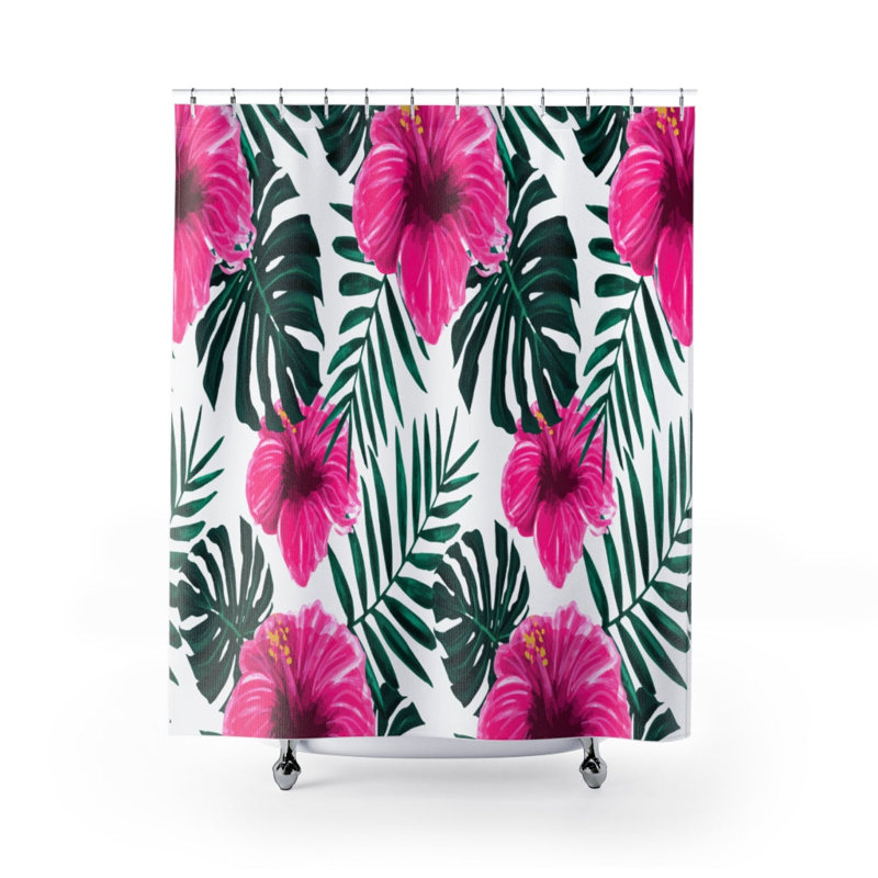 Rideau de douche simple Floral
