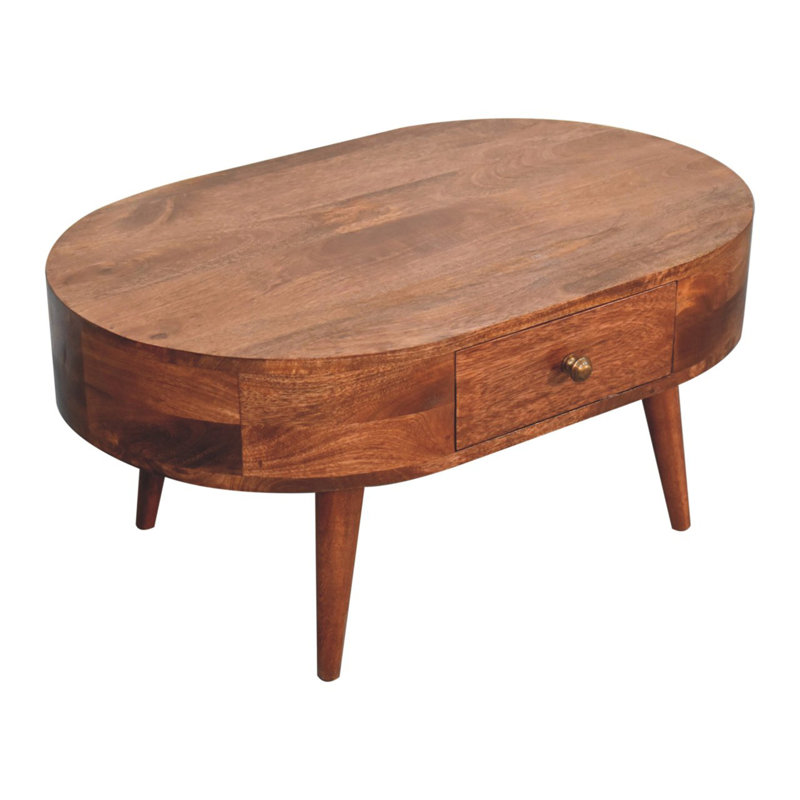 Solid Wood Honey Caramel Coffee Table