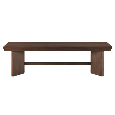 Banc en bois à finition noyer 1pc