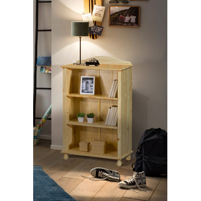 Hallowell 116cm H x 77cm W Solid Wood Standard Bookcase