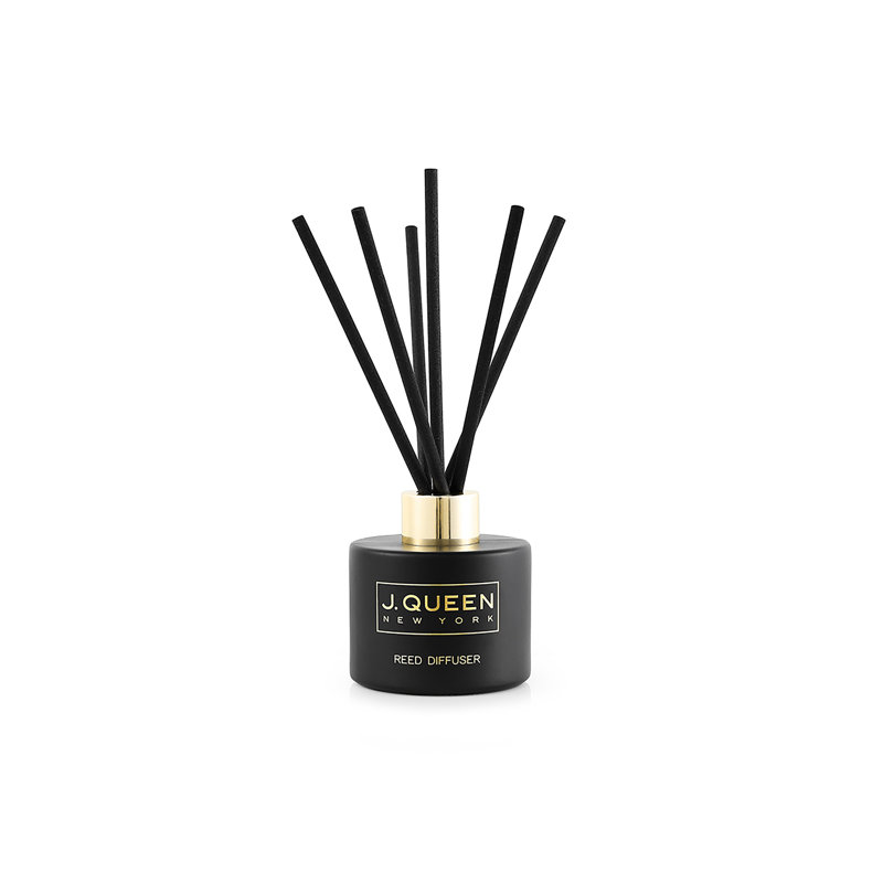 Diffuseur de roseaux châtaignier et vanille, Noir, Vanille