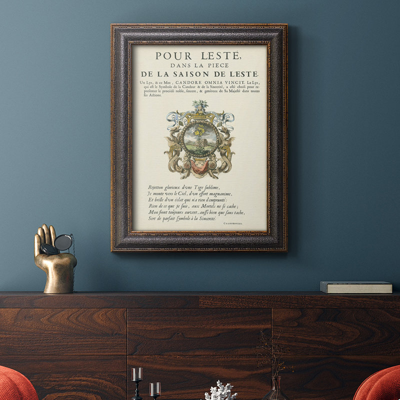 Ex-libris imprimé sur toile encadré de qualité supérieure - prêt à accrocher, H 20 po x l 16 po x P 2,5 po