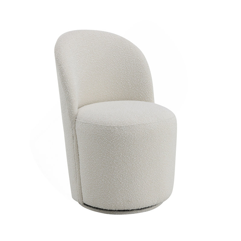 Chaise d'appoint Beige Boucle (ensemble de 2)