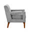 Mobilier de salon moderne 2 pièces: chenille grise, ressorts ensachés, pieds en bois massif et coussins de siège réversibles, capacité 3 avec revêtement en chenille, housses amovibles,-318532034