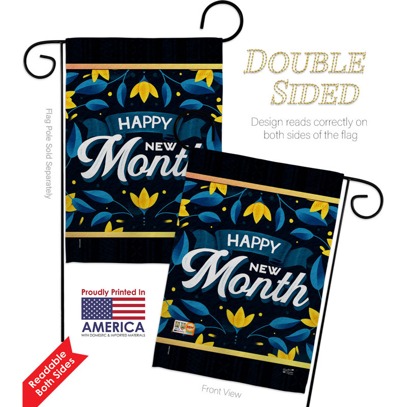 Double Sided 18.5'' H x 13'' W Polyester Flag Set