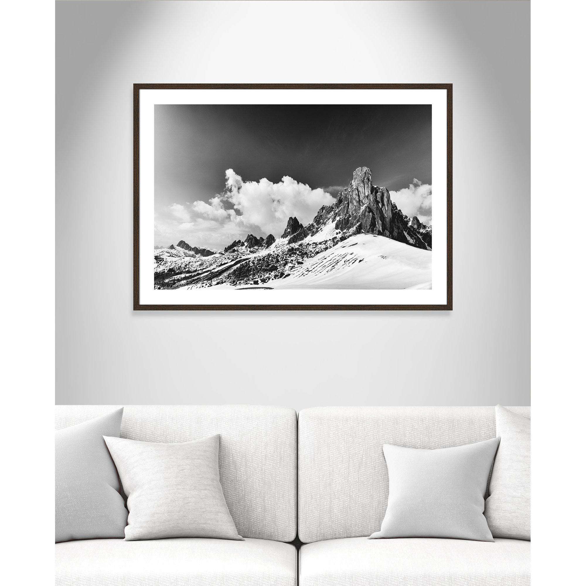 Dragon's Tail by Lars Van De Goor, Walnut Framed, 29.5" H x 41.5" W x 0.75" D