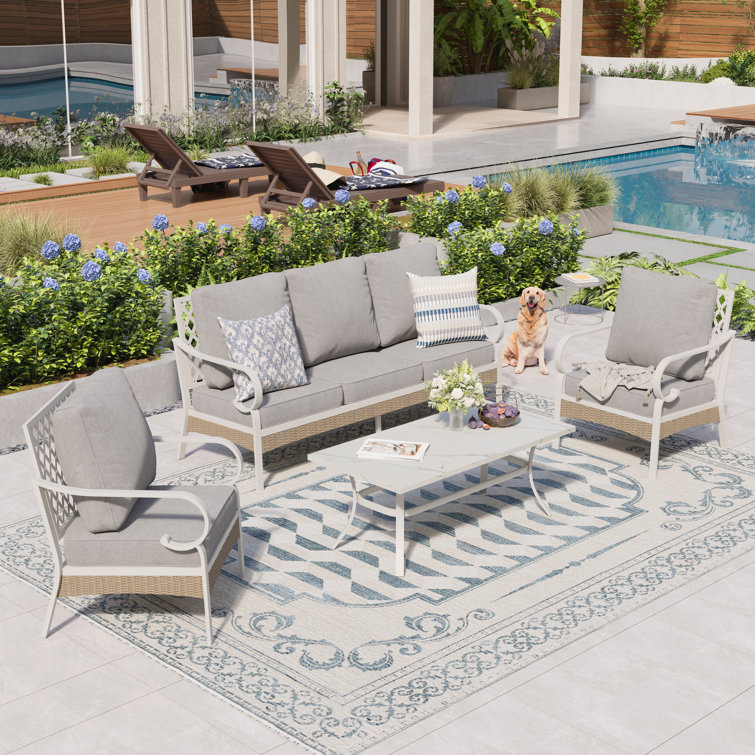 Tapasi 5 - Person Patio Conversation Sets with Cushions