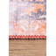 Tapis bleu orange à motif rétro tissé-159516013