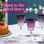 Colored Wine Glasses - Set of 6 Wine Goblets - Glassware - Water Goblets - 7.5 oz, Amethyst