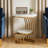 Bedside Table, End Table, Round Side Table With Shelf