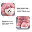 Élément décoratif rose en forme de lapin 41,34 po-130018411