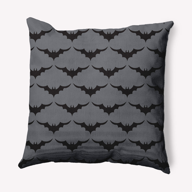 Coussin décoratif intérieur / extérieur Witches Brew, 18 po x 18 po, Gris acier