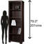 201 cm H x 71.12 cm W Solid Wood Standard Bookcase