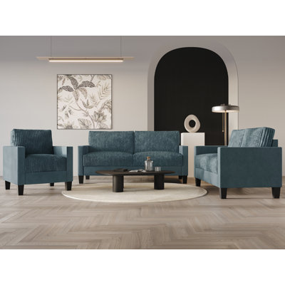 Shadybrook Corduroy 3 - Piece Living Room Set by Mercer41