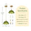 1-Light E26 Base Brass Metal and Glass Dome Pendant Light, Adjustable Height, Dimmable, ETL Listed