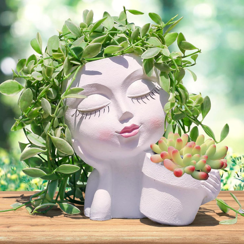 Miley Pot Planter, White