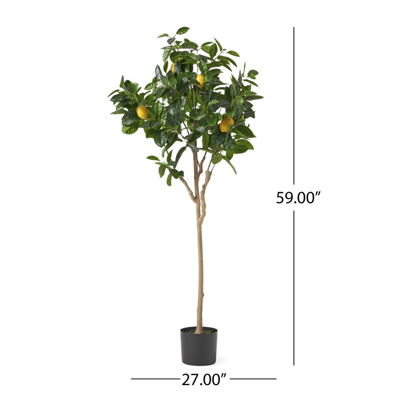 59" Artificial lemon tree