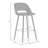 Kyleigh Upholstered Counter Stool with Metal Frame