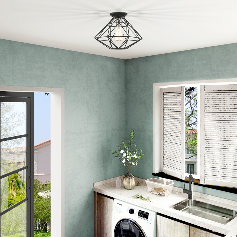 Chandini Flush Mount, Black