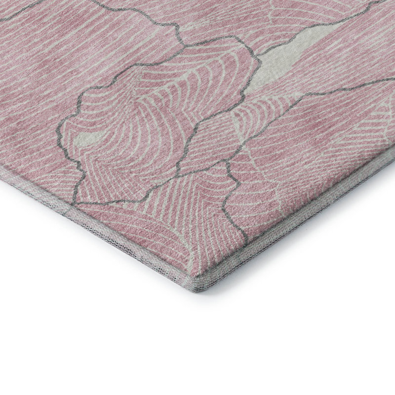 Premium Machine Washable Cossette AMF1048 Lines Rug, Rectangle 10' x 14'