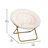 Oversize Portable Faux Fur Folding Saucer Moon Chair with Folding Ottoman-2097748749-2097722490