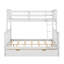 Lit superposé simple / double avec échelles et compartiments de rangement-1774490506
