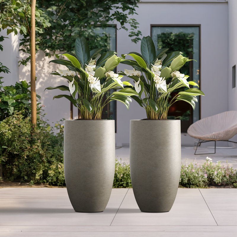 Gerasim Handmade Pot Planter, Light Gray