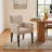 Meria Upholstered Arm Chair in Beige