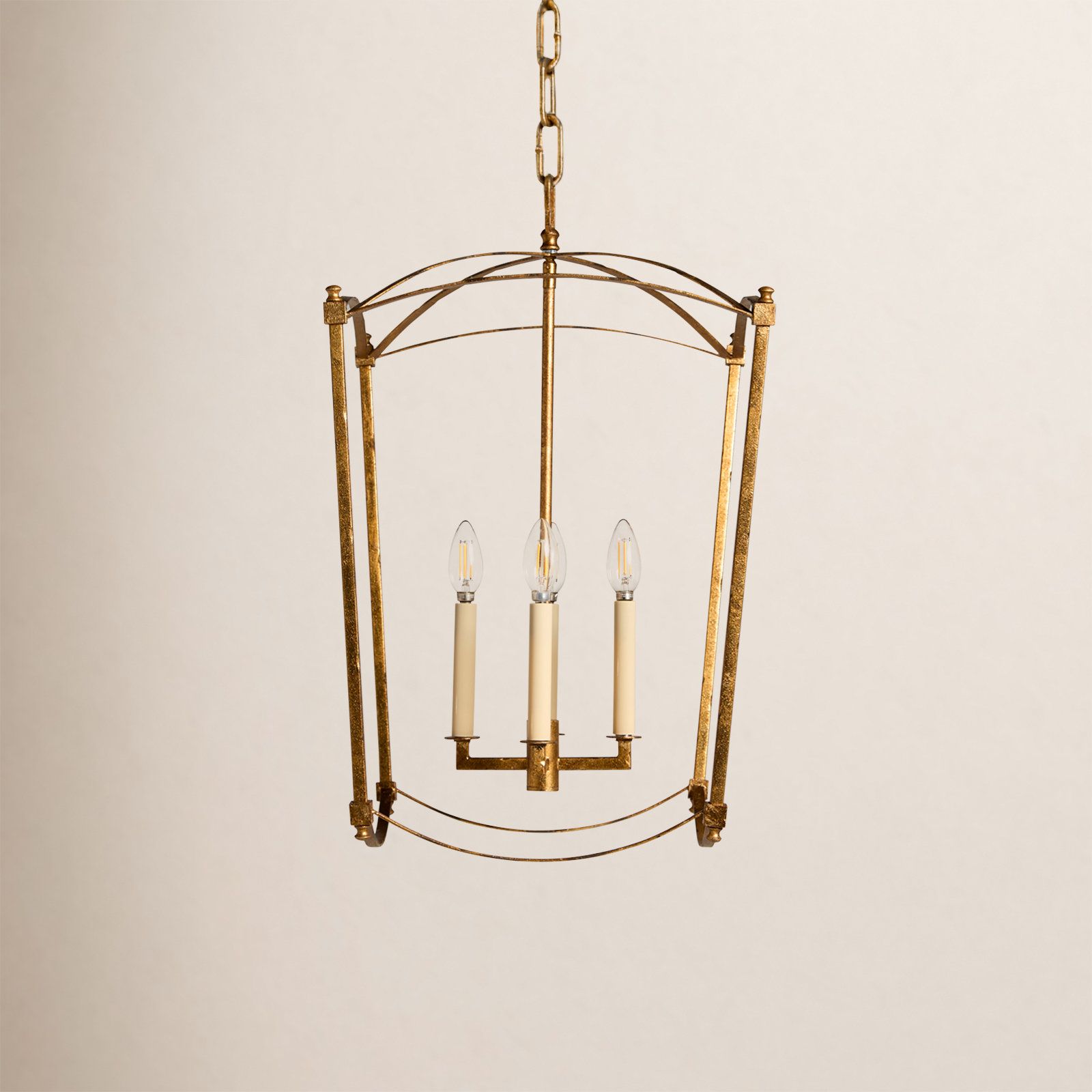 Olive 4-Light Chandelier, Antique Gild